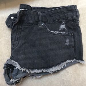Urban Outfitters black denim shorts